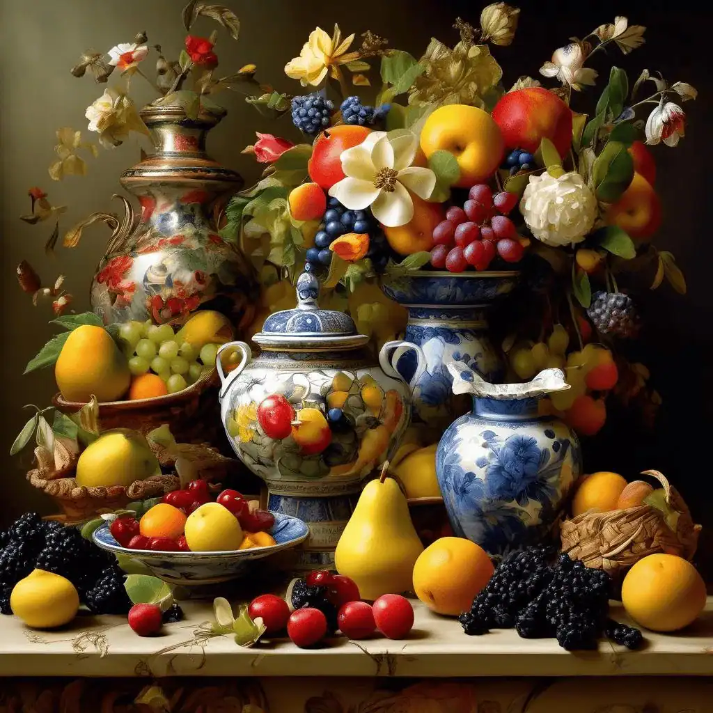 Table with Fruits in Balchik – Vasile Popescu